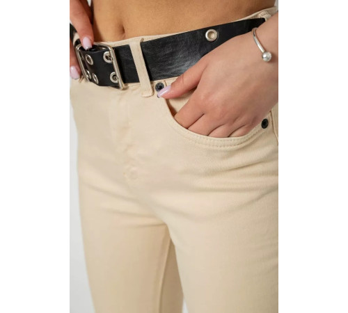 Джинси жіночі, колір бежевий, 182R00251