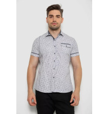 Сорочка чоловіча з коротким рукавом, колір сірий, 214RG601