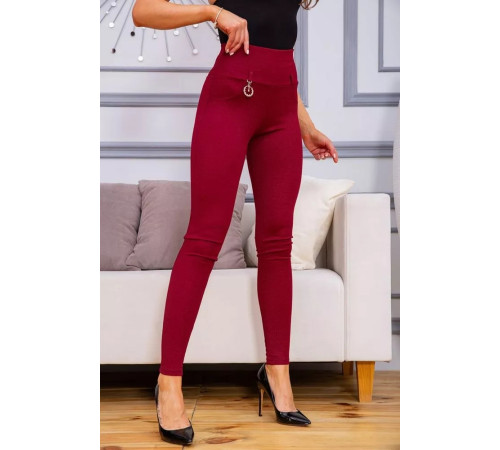 Повсякденні жіночі лосини, бордовго кольору, 172R70