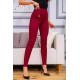 Повсякденні жіночі лосини, бордовго кольору, 172R70