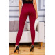 Повсякденні жіночі лосини, бордовго кольору, 172R70