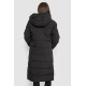 Куртка жіноча подовжена батал, колір чорний, 207R006-1