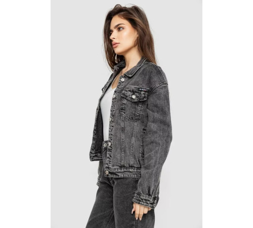 Куртка жіноча джинсова, колір сірий, 255RA2270