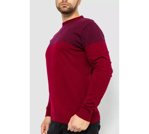 Свитер мужской, цвет бордово-синий, 161R898