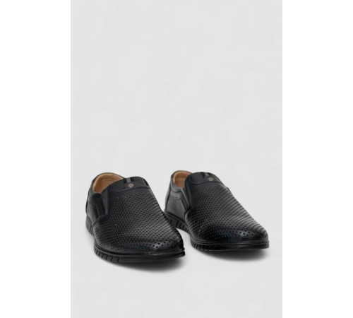 Туфли мужские с перфорацией, цвет темно-синий, 243RB1892.