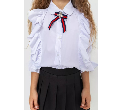 Блуза для дівчаток ошатна, колір білий, 172R210