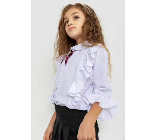 Блуза для дівчаток ошатна, колір білий, 172R210