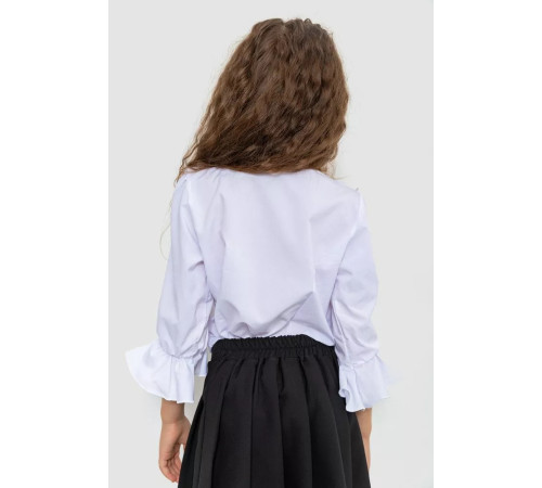 Блуза для дівчаток ошатна, колір білий, 172R210