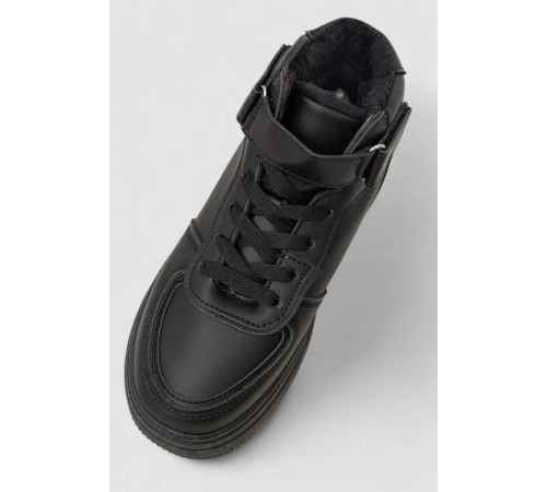 Кросівки жіночі зимові на хутрі, колір чорний, 248RAM03