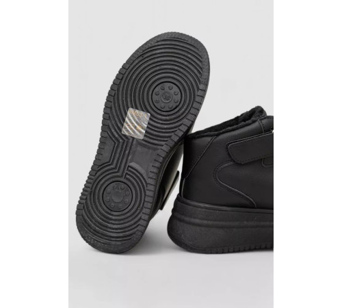 Кросівки жіночі зимові на хутрі, колір чорний, 248RAM03