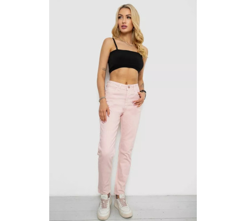 Джинси жіночі Mom's, колір пудровий, 182R1471