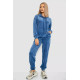 Спорт костюм жіночий велюровий, колір джинс, 241R060