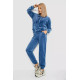Спорт костюм жіночий велюровий, колір джинс, 241R060