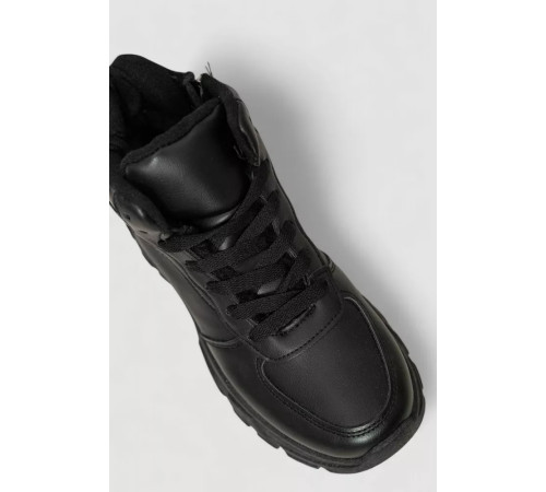 Кроссовки женские на меху, цвет черный, 243R115-5