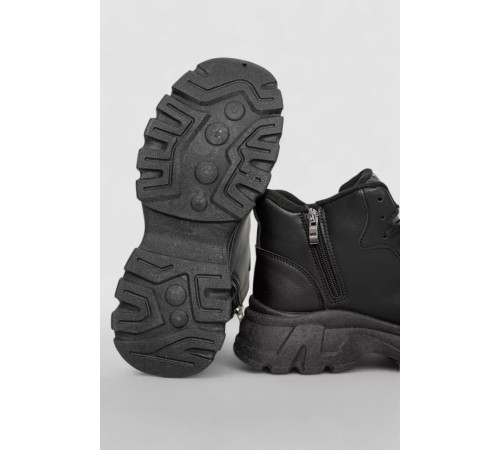 Кроссовки женские на меху, цвет черный, 243R115-5