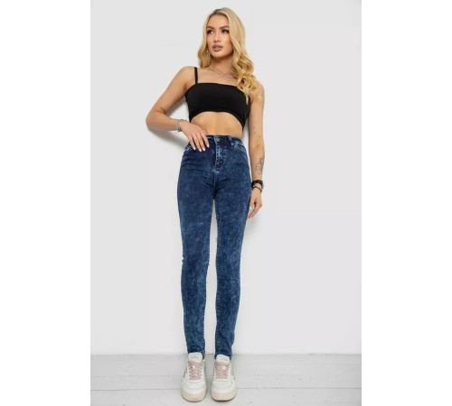 Джинси жіночі Skinny, колір синій, 182R3428