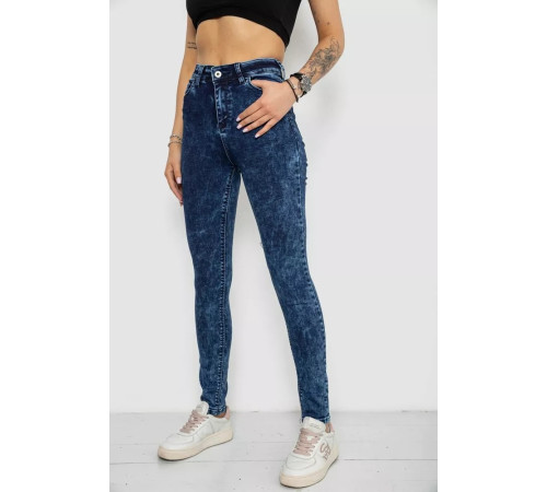 Джинси жіночі Skinny, колір синій, 182R3428
