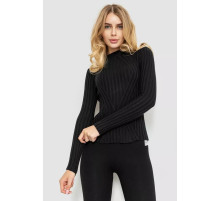 Гольф женский однотонный, цвет черный, 204R038