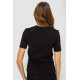 Жіноча футболка з принтом, колір чорний, 241R124