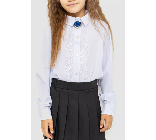 Блузка ошатна для дівчаток, колір білий, 172R201-2