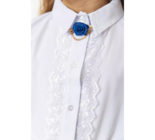 Блузка ошатна для дівчаток, колір білий, 172R201-2