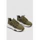 Кросівки жіночі екошкіра, колір хакі, 243R186-169