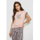 Пижама женская с принтом, цвет персиковый, 243R2099