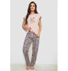 Пижама женская с принтом, цвет персиковый, 243R2099