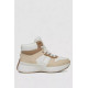 Кросівки жіночі зимові на хутрі, колір біло-бежевий, 248RXM17