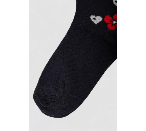 Шкарпетки жіночі з принтом, колір темно-синій, 238R336-5