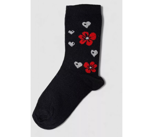 Шкарпетки жіночі з принтом, колір темно-синій, 238R336-5