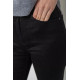 Джинси жіночі однотонні, колір чорний, 244RM018