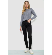 Джинси жіночі однотонні, колір чорний, 244RM018