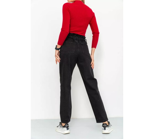Джинсы женские демисезонные, цвет черный, 164R3410.