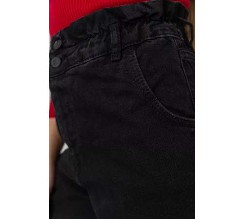 Джинсы женские демисезонные, цвет черный, 164R3410.