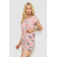 Піжама жіноча з принтом, колір пудровий, 243R6016