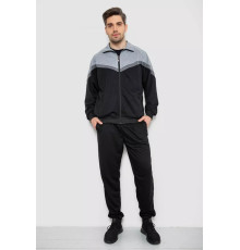 Спортивний костюм чоловічий, колір сіро-чорний, 244R9147
