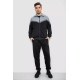 Спортивный костюм мужской, цвет серо-черный, 244R9147