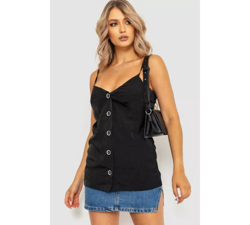 Блуза, колір чорний, 102R215-1