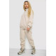 Женский спортивный костюм на флисе, цвет светло-бежевый, 102R7723.