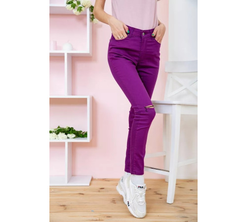 Літні жіночі штани скінні, фіолетового кольору, 282F007