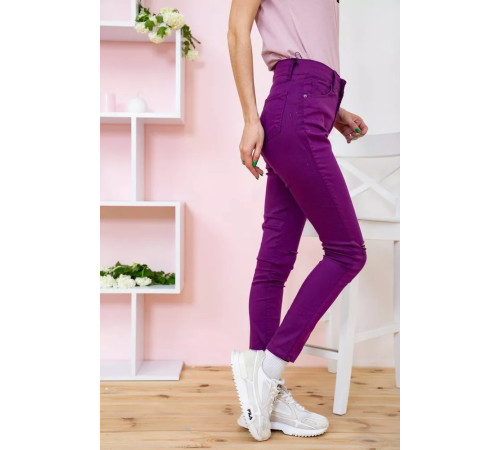 Літні жіночі штани скінні, фіолетового кольору, 282F007