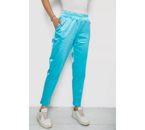 Брюки женские, цвет бирюзовый, 238R317