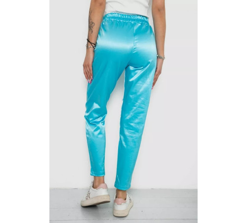Брюки женские, цвет бирюзовый, 238R317