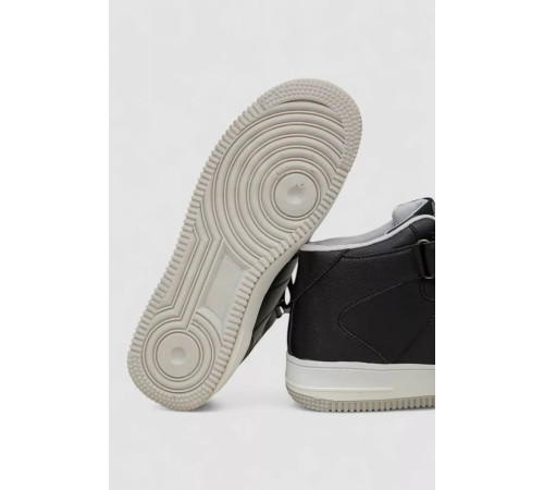 Кроссовки мужские зимние на меху, цвет черно-серый, 248RCX630