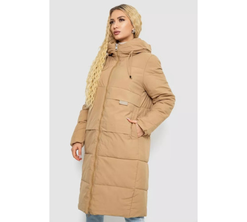 Пуховик жіночий зимовий, колір бежевий, 243R8809