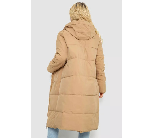 Пуховик жіночий зимовий, колір бежевий, 243R8809