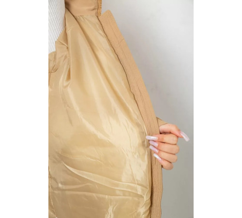 Пуховик жіночий зимовий, колір бежевий, 243R8809