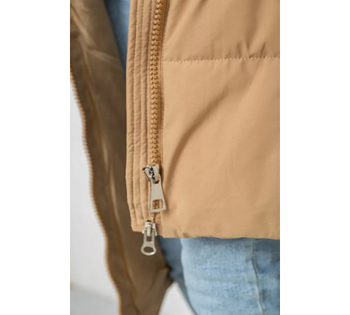 Пуховик жіночий зимовий, колір бежевий, 243R8809