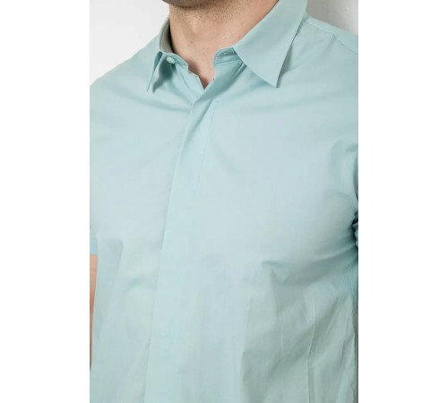 Рубашка мужская однотонная, цвет оливковый, 214R6917-3.